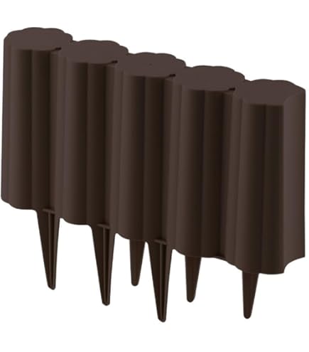 畑仕事　ブラウン10個ダークブラウン10個 Amazon.co.jp: ガーデンフェンス ダークブラウン 10個組